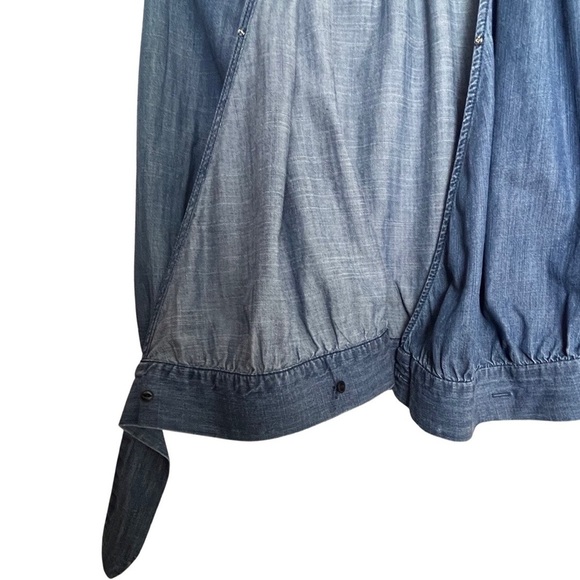 MADEWELL Wrap Chambray Denim Top - Picture 5 of 9